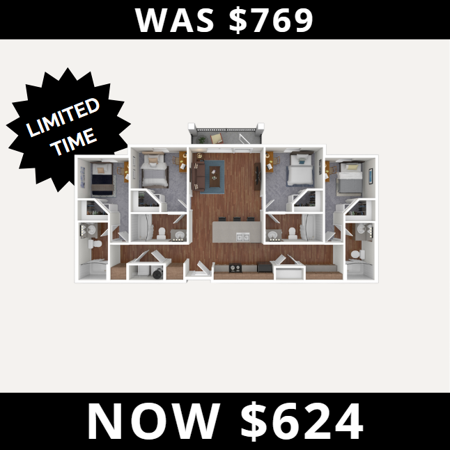 4BR/4BA – w/ Balcony
