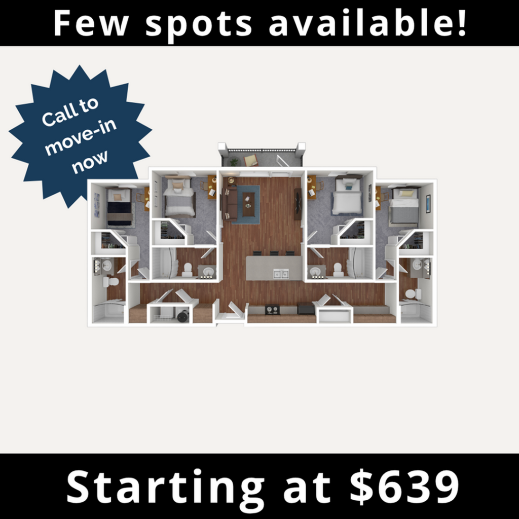 4BR/4BA – w/ Balcony